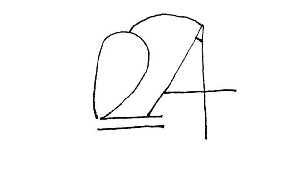 用数字画鸽子简笔画