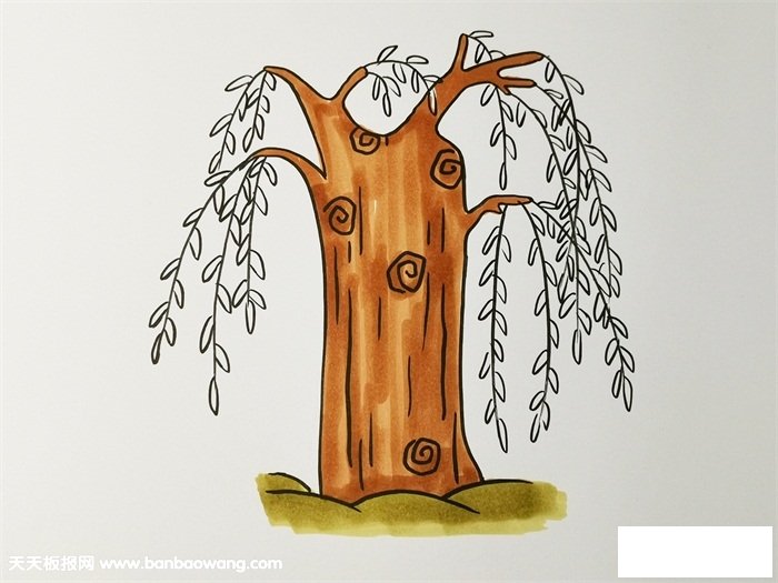 柳树怎么画简单又漂亮