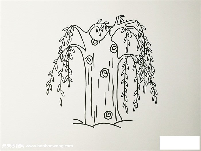 柳树怎么画简单又漂亮