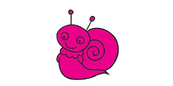 蜗牛简笔画图片