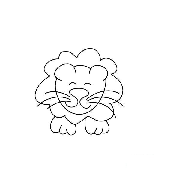 狮子大王简笔画