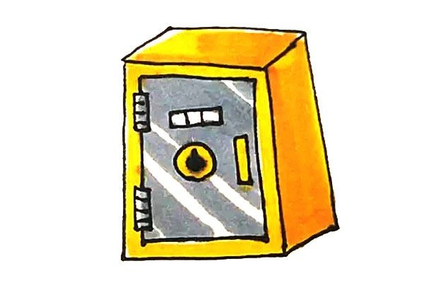 保险柜简笔画