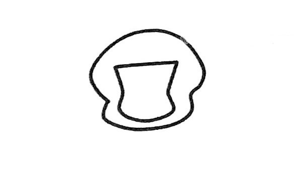 狒狒简笔画步骤1