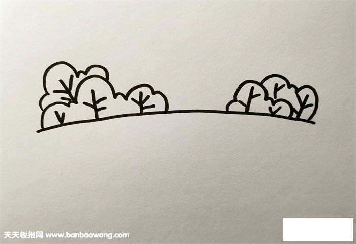 小河简笔画彩色