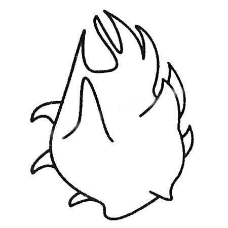 火龙果简笔画大全及画法步骤