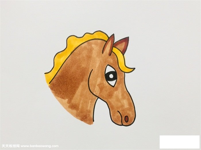 马头怎么画