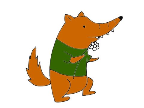 狼的简笔画图片大全作品四