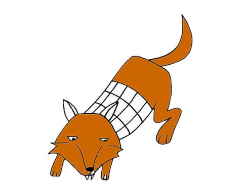 狼的简笔画图片大全作品三