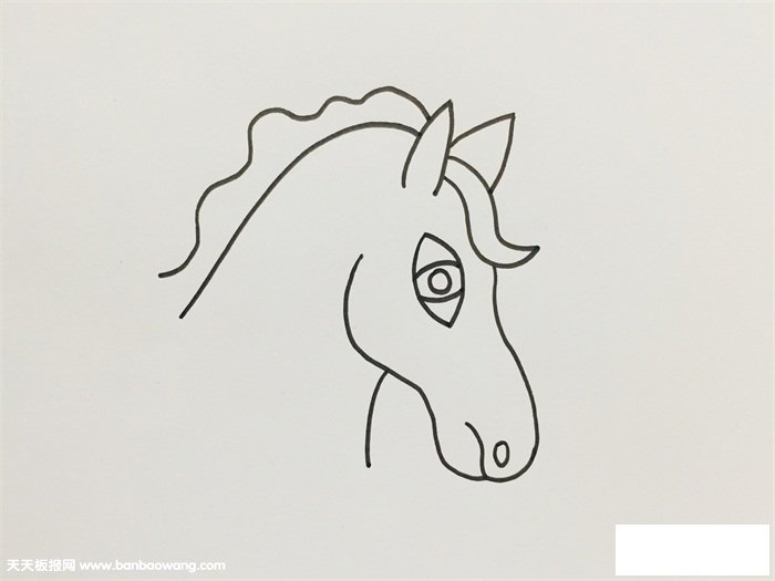 马头怎么画