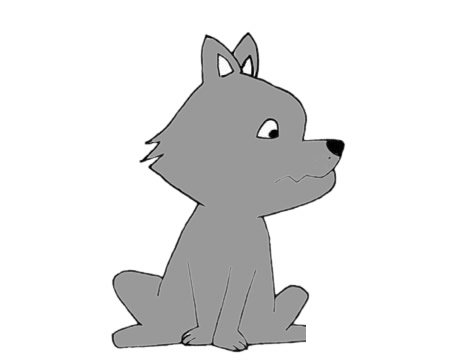 狼的简笔画图片大全作品一