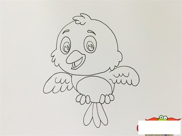 可爱卡通小鸟简笔画
