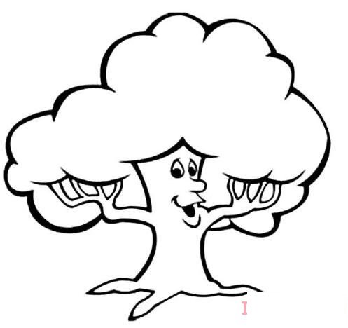 怎么画卡通大树简笔画简单好看