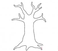 没叶子大树的画法简单又好看