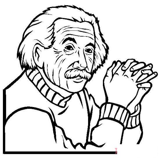 爱迪生素描怎么画好看易学_爱迪生简笔画图片