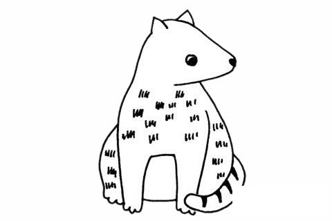 灵猫简笔画图片大全作品四