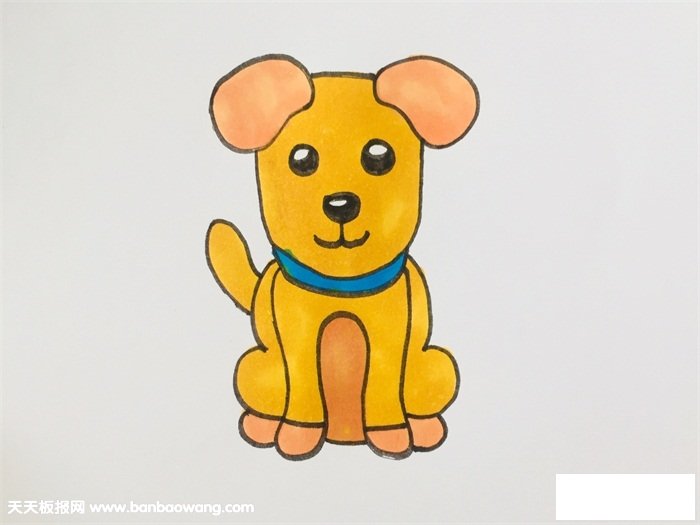 小狗怎么画简单又漂亮