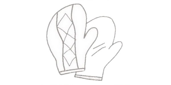 手套简笔画图片