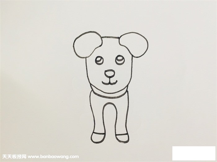 小狗怎么画简单又漂亮