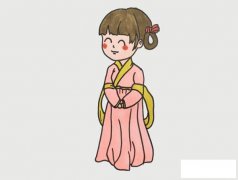 古代女子简笔画 全身,简单又好看