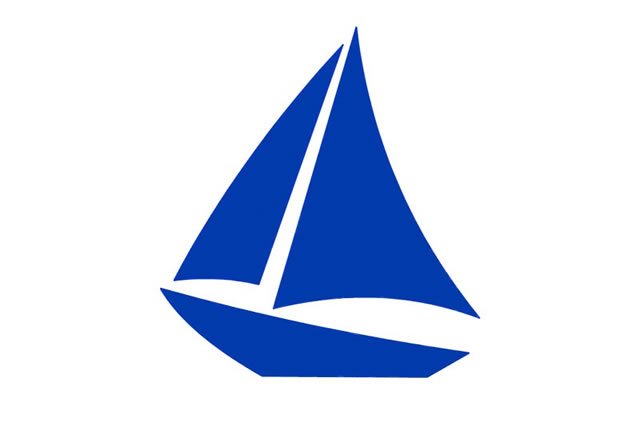 帆船简笔画图片