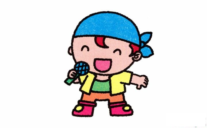 简笔画歌手的具体步骤图示