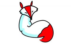 狡猾的狐狸简笔画画法步骤图片