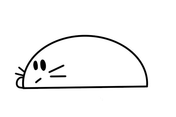 卡通小老鼠简笔画画法步骤图片