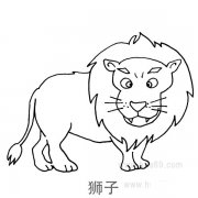 儿童简笔画：大狮子