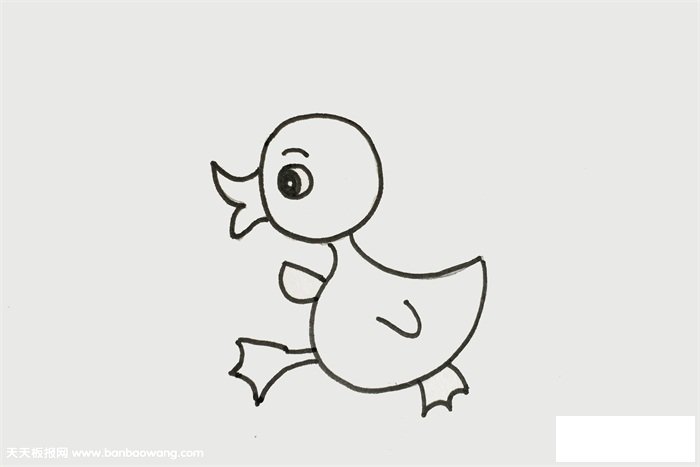 小鸭怎么画
