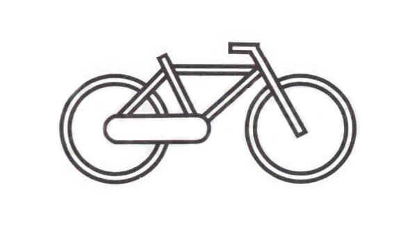 自行车简笔画