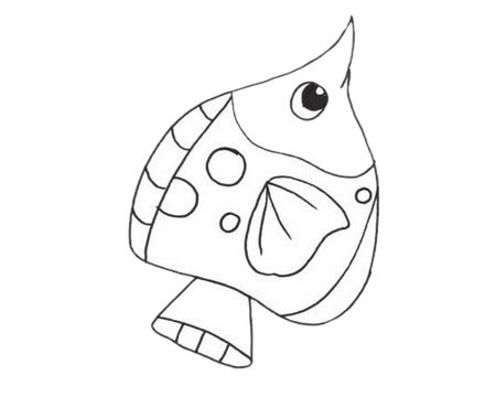 鲽鱼简笔画图片