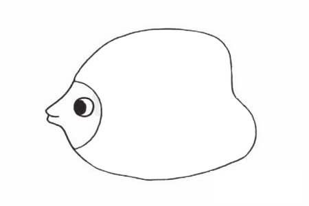 鲽鱼简笔画图片