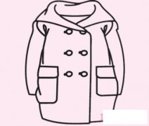 简单漂亮大衣怎么画好看 大衣简笔画图片