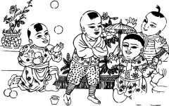 关于新年过年的简笔画图片