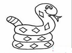蛇的简笔画图片