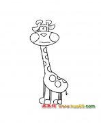 可爱的长颈鹿【简笔画】3