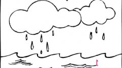 小学生风景简笔画，乌云简笔画