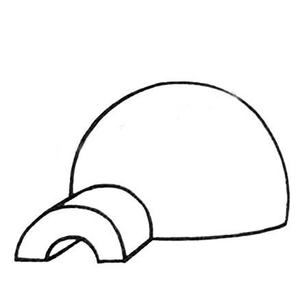 雪屋简笔画