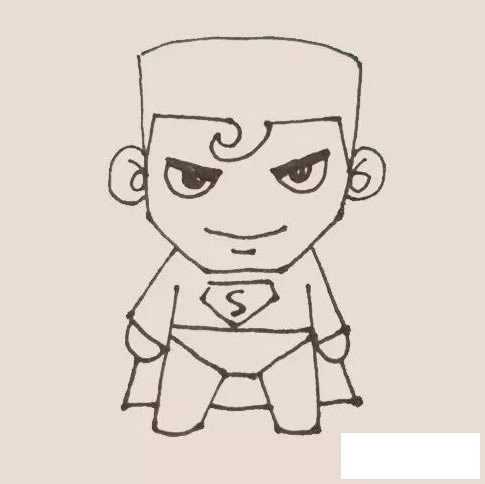 超人简笔画