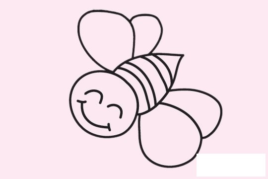 蜜蜂简笔画图片