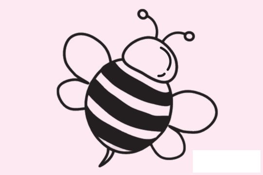 蜜蜂简笔画图片