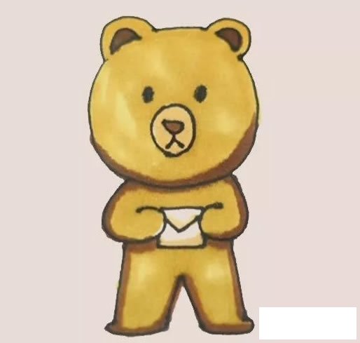 小棕熊简笔画