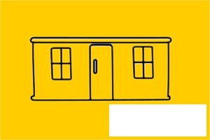 车站简笔画图片