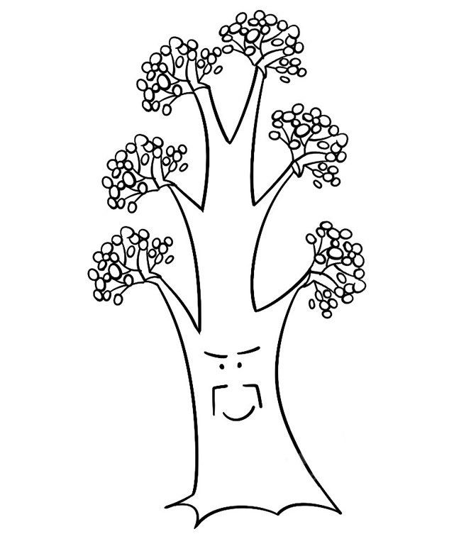 大树爷爷简笔画