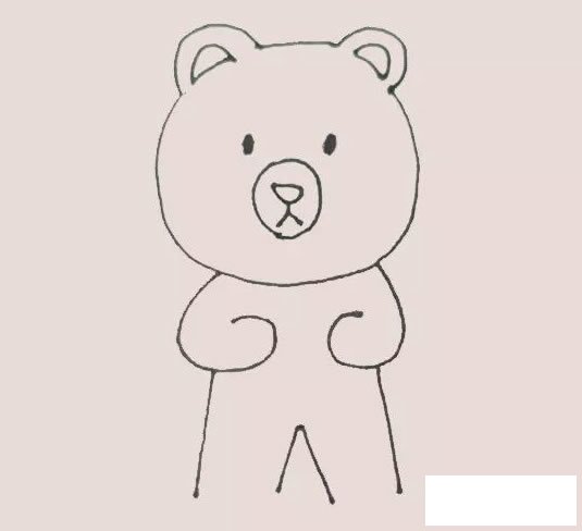 小棕熊简笔画