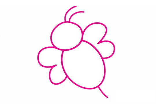 蜜蜂简笔画图片