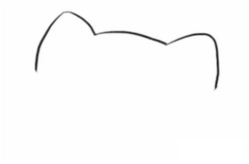 招财猫简笔画步骤教程