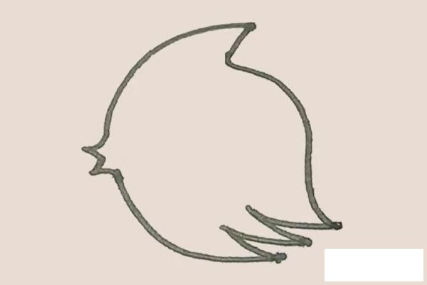 热带鱼简笔画图片