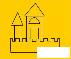 城堡简笔画图片