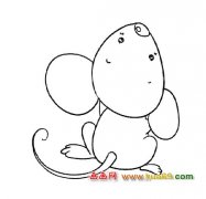 动物简笔画（老鼠）2